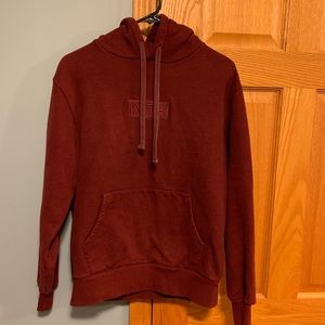 Kith Burgundy Hoodie Size Small